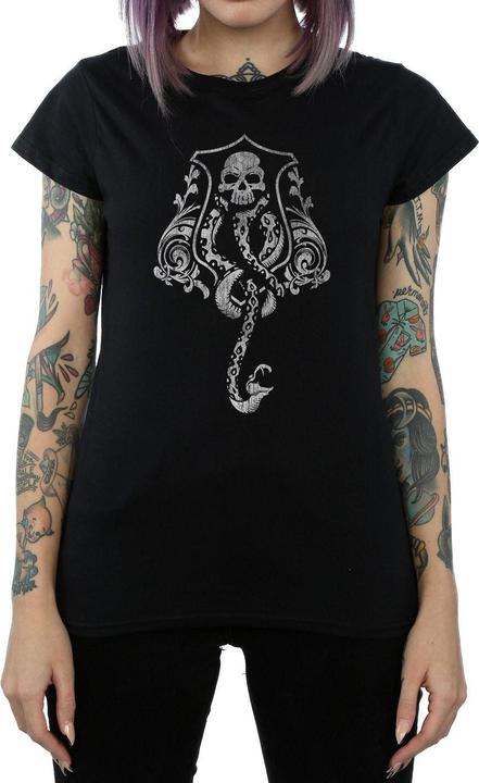 Dunkles Mark Baumwolle Logo TShirt