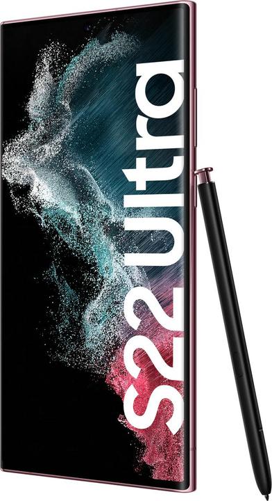 Produktbild Samsung Galaxy S22 Ultra EU (128 GB, Burgundy, 6.80", Dual SIM, 108 Mpx, 5G)