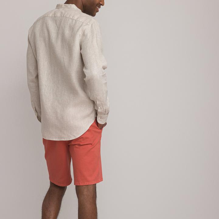 Produktbild La Redoute Collections Gerades Leinenhemd Signature mit Stehkragen (M)