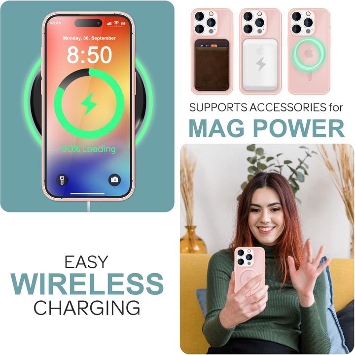 Image du produit Nalia Étui hybride mat avec fonction MagSafe (Apple iPhone 16 Pro)