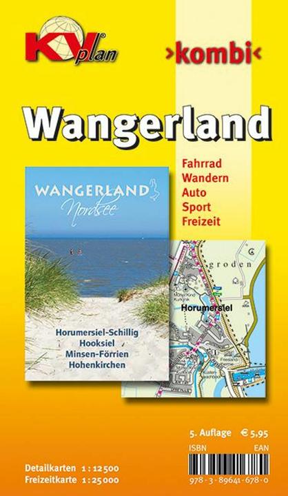 Produktbild Wangerland (Horumersiel-Schillig, Hooksiel, Minsen-Frrien, Hohenkirchen), KVplan, Radkarte/Frei