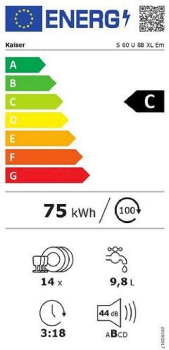Energie-Label Kaiser S 60 U 88 XL Em