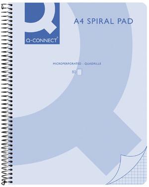 Actual product image Q-Connect Spiral notebook (A5, Checked)