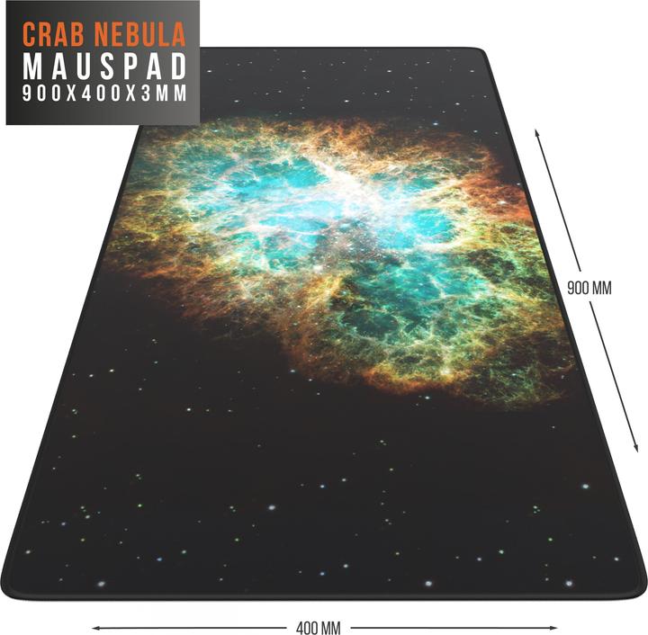 Produktbild CSL Gaming Mauspad, XXL Mausmatte 900 x 400mm, Präzision & Geschwindigkeit, Galaxie (XXL)