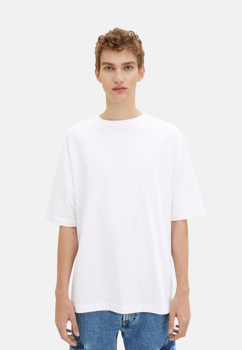 Actual product image Tom Tailor Shirt Oversized-T-Shirt mit Rundhalsausschnitt aus Baumwolljersey (L)