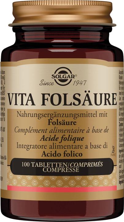 Actual product image Solgar Vita Folic Acid Tabl (100 Piece, Pills, 141 g)
