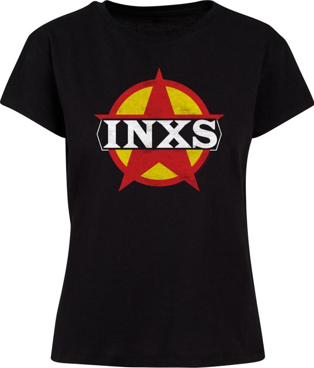 Actual product image Merchcode Ladies INXS - Circle Star Logo Box Tee - 181611 (M)