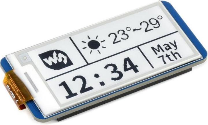 Immagine prodotto WaveShare Display E-Ink da 2,13 pollici per Raspberry Pi Pico