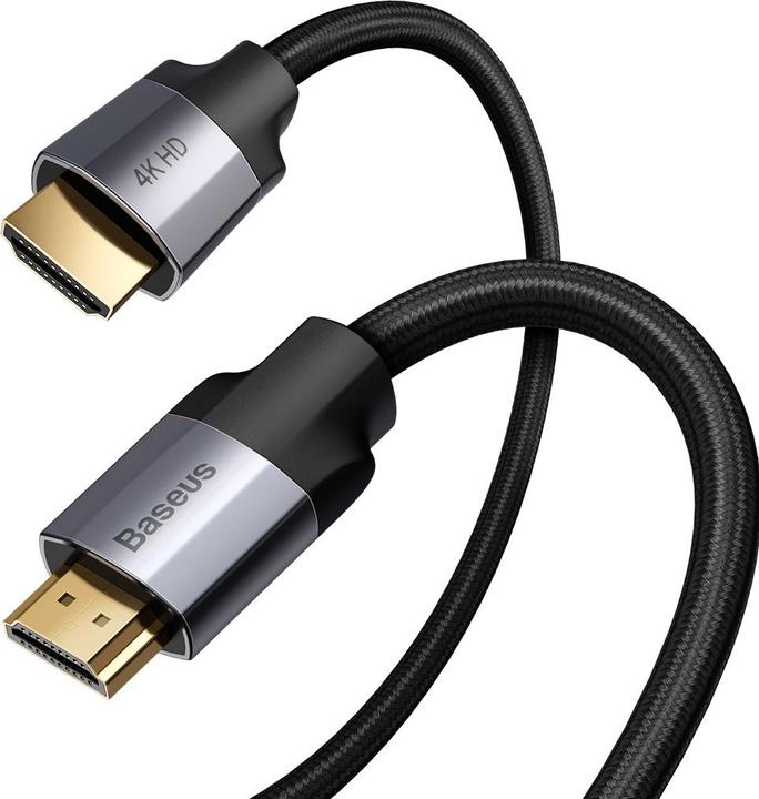 Produktbild Baseus Enjoyment Series 4KHD Male To 4KHD Male Adapter Cable 5m Dark gray (5 m, HDMI)