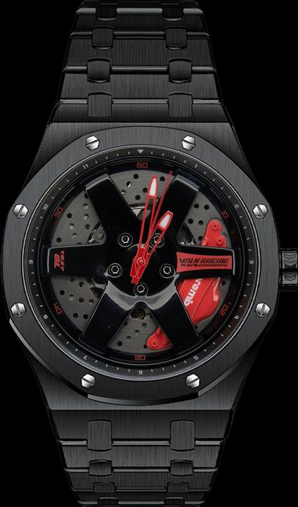 Produktbild 21cars TE37 AP - Rot - Schwarz | Automatic | Non-Spin (43 mm)