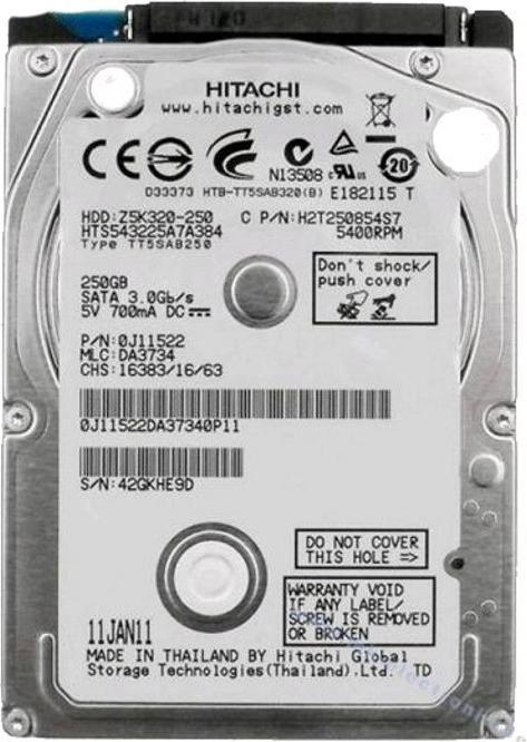 Produktbild HP HGST Travelstar Z5K320 HTS543232A7A384 (0.32 TB, 2.5")