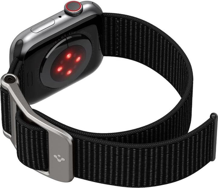 Actual product image Spigen Durapro Flex band for Apple Watch 4 / 5 / 6 / 7 / SE (42 / 44 / 45 mm) black (45 mm, 44 mm, 42 mm, Nylon)