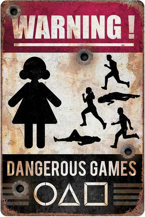 Produktbild Fiesta Warnschild Dangerous Games 24cm x 36cm (One Size)