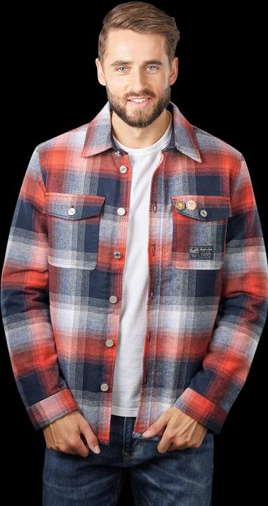 Actual product image Scotch & Soda Teddy Lined Checked Overshirt Blue/Mix (M)