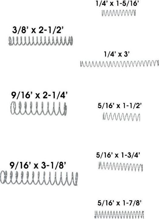 Immagine prodotto P2R Scatola di 120 molle a compressione, 8 dimensioni (Ender)