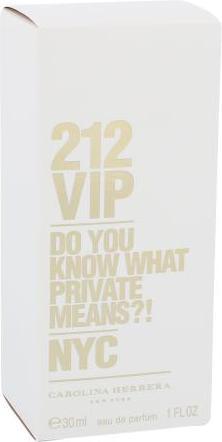 Actual product image Carolina Herrera 212 Vip (Eau de parfum, 30 ml)