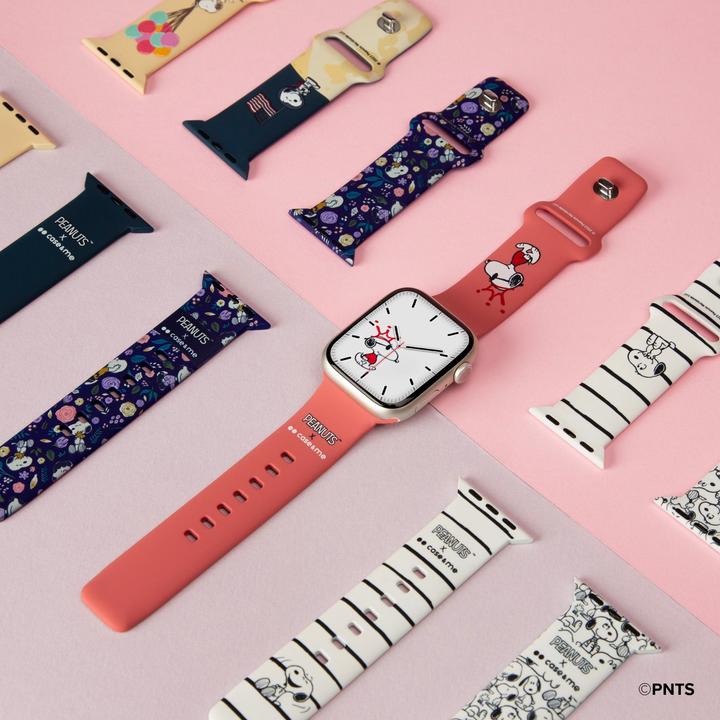 Actual product image Caseme Strap for Peanuts-themed Apple Watch 38/40/41mm (38 mm, 40 mm, 41 mm, Silicone)