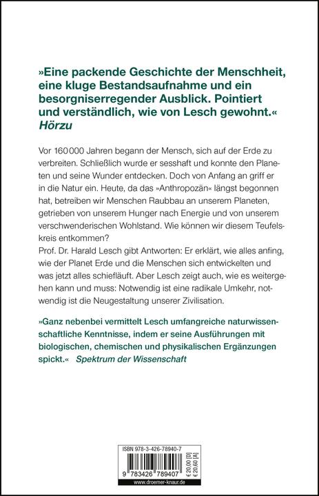 Produktbild Die Menschheit schafft sich ab (Deutsch, Harald Lesch, 2018)