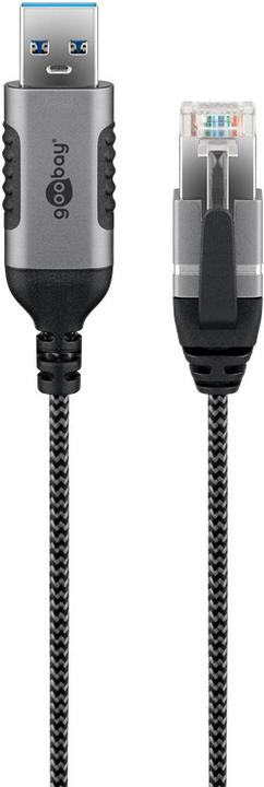 Produktbild Goobay Ethernet-Kabel USB-A 3.0 auf RJ45, Slim, 7,5 m (USB 3.0, RJ45 (1x))