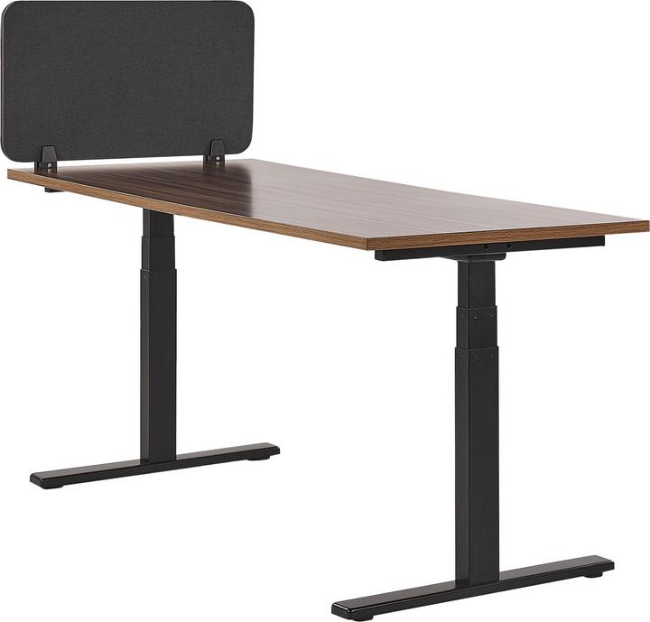 Produktbild Beliani Schreibtischtrennwand dunkelgrau 160 x 40 cm WALLY (160 x 40 cm)