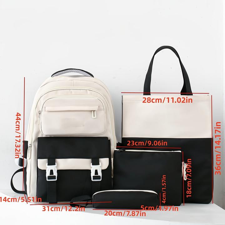 Image du produit Only-Bags.Store Sac à dos tendance, léger, portable, cartable pour étudiants, comprend