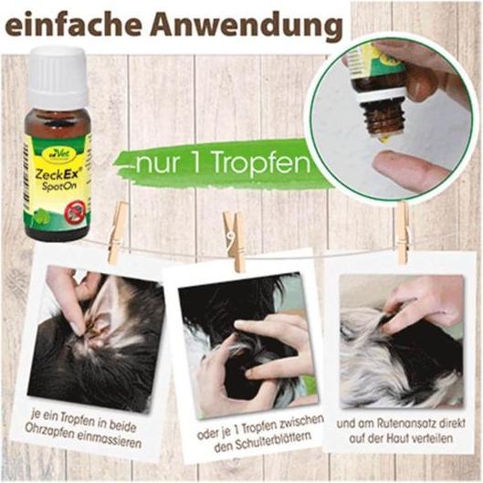Produktbild cdVet ZeckEx SpotOn (Katze, Nager, Hund, 10 ml)