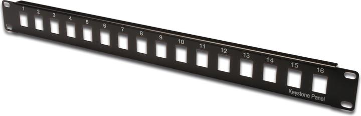 Digitus Patch Panel 16port modular 1U unshielded black RAL9005
