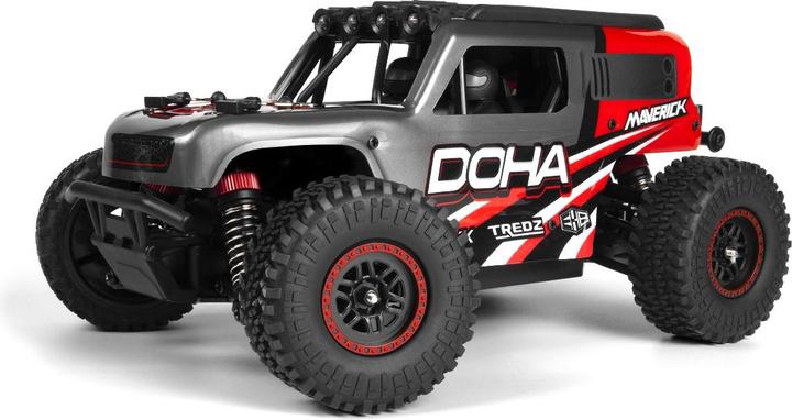 Maverick Doha 1/20 4WD Truck - Rouge (Prêt à rouler) (RTR Prêt à fonctionner)