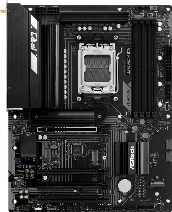 Immagine prodotto AsRock X870 Pro-A WiFi AM5 ATX HDMI/USB-C DDR5 retail (AMD SoC, AMD SoC, ATX)