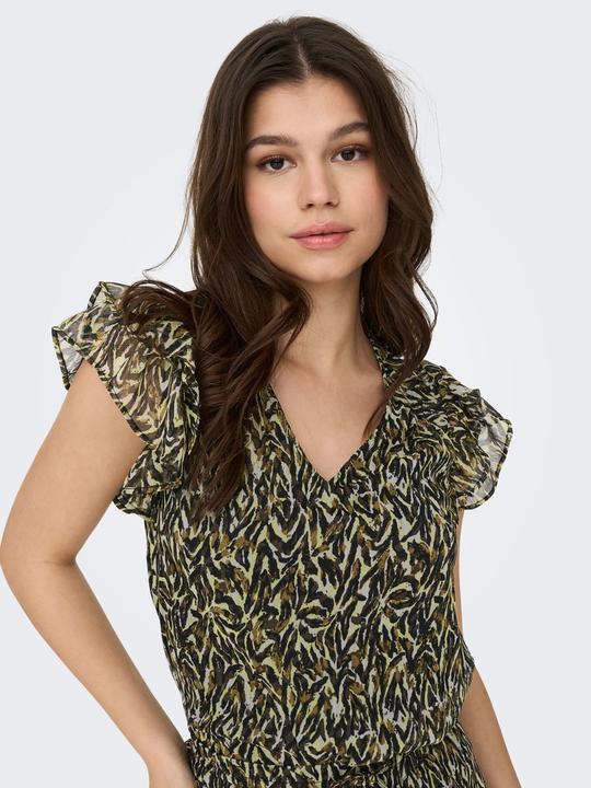 Actual product image Only Patterned top with short sleeves (XS)