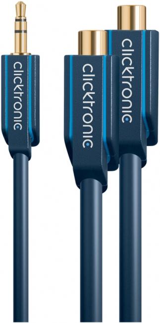 Produktbild Goobay MP3 Y-Adapter (0.10 m, 3.5mm Klinke (AUX), Cinch)