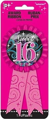 Amscan Aufzeichnung Schleife Sweet 16 Band