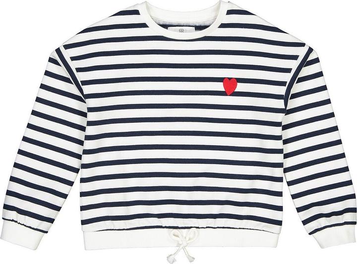 La Redoute Collections Gestreiftes Sweatshirt mit Rundhalsausschnitt