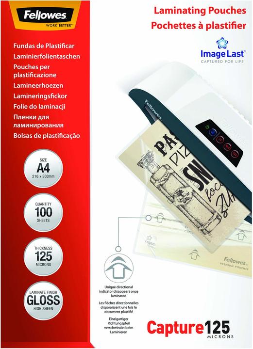 Actual product image Fellowes Capture 125 (A4, 100 Piece, 125 µm)