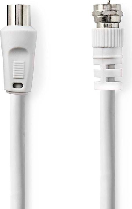 Produktbild Nedis Satelliten- und Antennenkabel | F Stecker | IEC (Coax) Stecker | Vernickelt | 75 Ohm | Doppelt (75 dB, Antennenkabel)