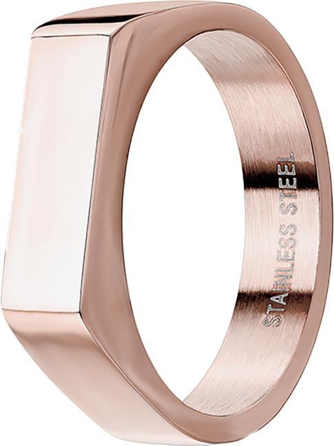 Star Piercing Ring rosegold Quadrat flach dünn