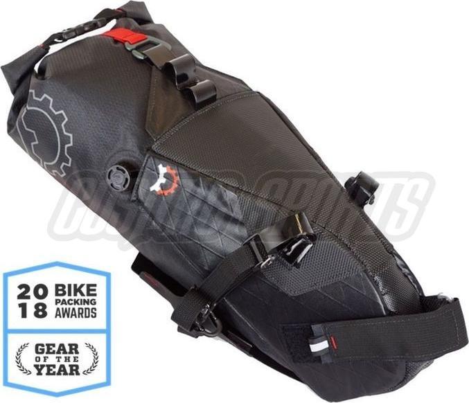 Revelate Designs Terrapin 8L System saddle bag, incl. waterproof pannier, black (8 l, Saddle bag)
