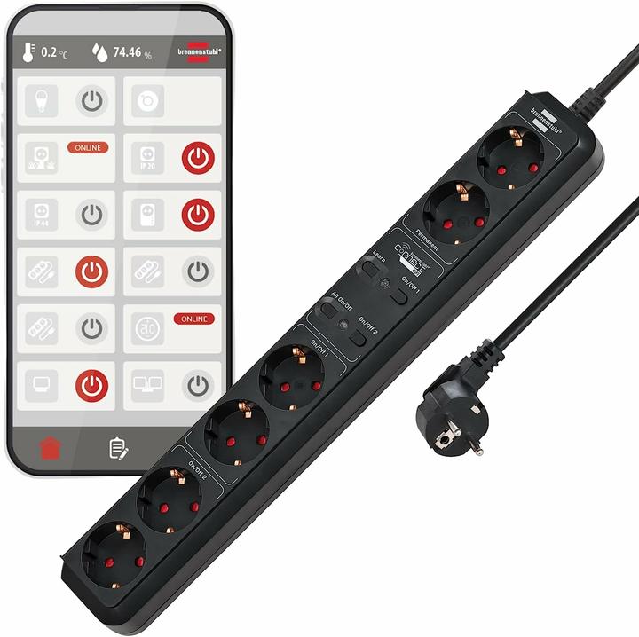 Produktbild Brennenstuhl Connect Eco Line (6 x, CEE 7/3, 1.50 m)