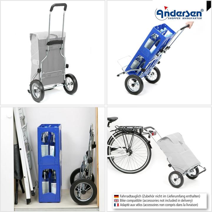 Produktbild Andersen Royal Steel Wismar Einkaufstrolley klappbar mit Kühlfach