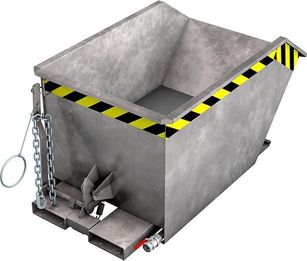 Produktbild kaiserkraft Kippbehälter für Späne, niedrige Bauhöhe, ohne Räder (500 l)