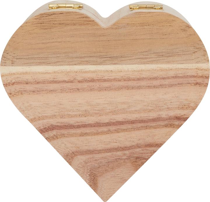 Image du produit VBS Coffret en bois "Coeur", bois brut