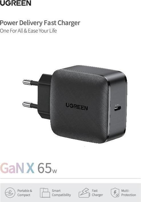 Image du produit Ugreen Chargeur USB-C GaN (65 W)
