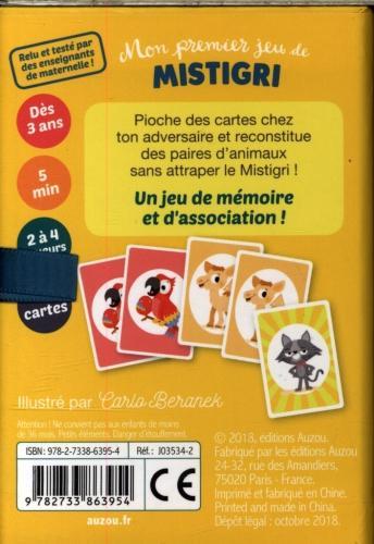 Image du produit Auzou France Mon premier jeu de Mistigri : mémoriser et associer, dès 3 ans (Français)