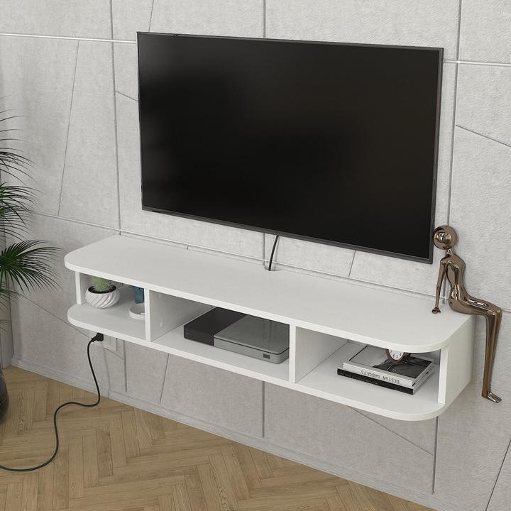 Produktbild En.Casa TV-Lowboard hängend Oundsvas 120x30x19 cm Weiss