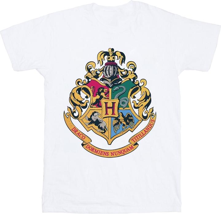 Hogwarts Crest Gold Ink TShirt Jungen