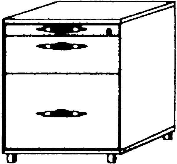 Image du produit kaiserkraft bacs roulants (42,5 x 58 x 59 cm)