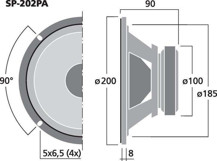 Image du produit Monacor Haut-parleur de basses (1 pièce)