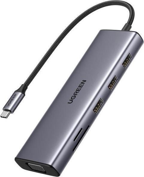 Ugreen Adattatore multifunzione USB-C 9-In-1 (USB-C, 9 Porti)