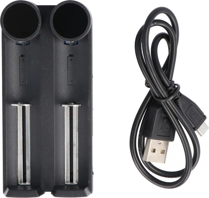 Actual product image Efest SLIM K2 2-Schacht Li-Ion-Akkuladegerät (1 pcs., Battery + charger)