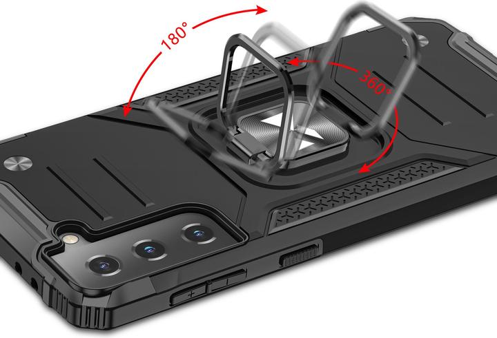 Produktbild Wozinsky Ring Armor Tough Hybrid Case Cover + Magnethalterung für Samsung Galaxy S22 + (S22 Plus) Ro (Samsung Galaxy S22+)